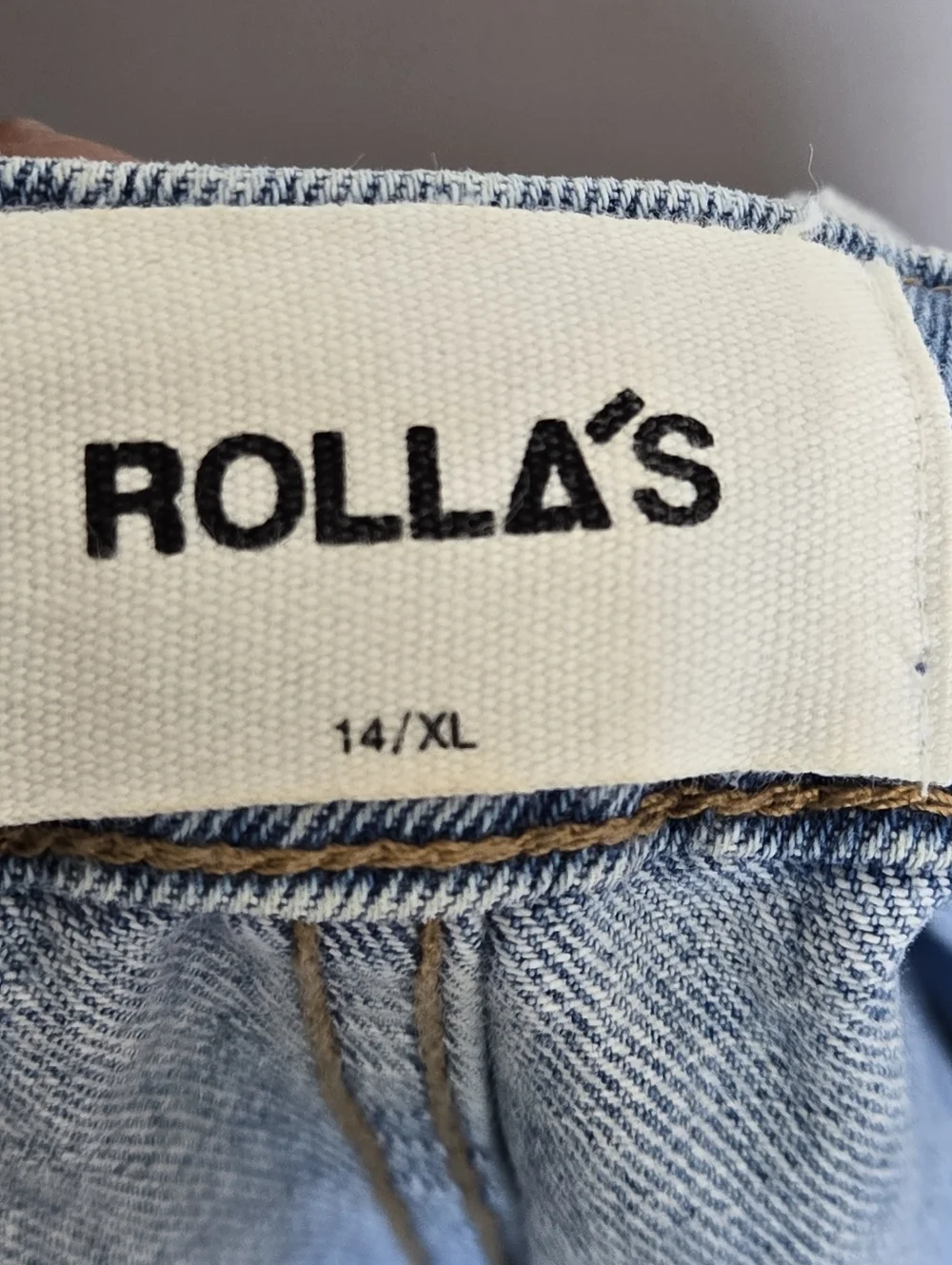 Rolla's Original Short Overalls Light Blue Denim Bib Shortalls Size 14 AU/10 US